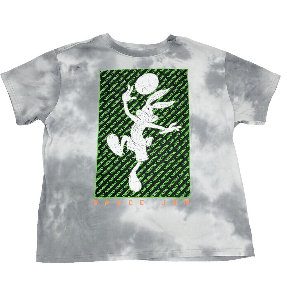 Space Jam T-shirt Men 3XL Tie Dye Gray White Green Bugs Bunny A New Legacy